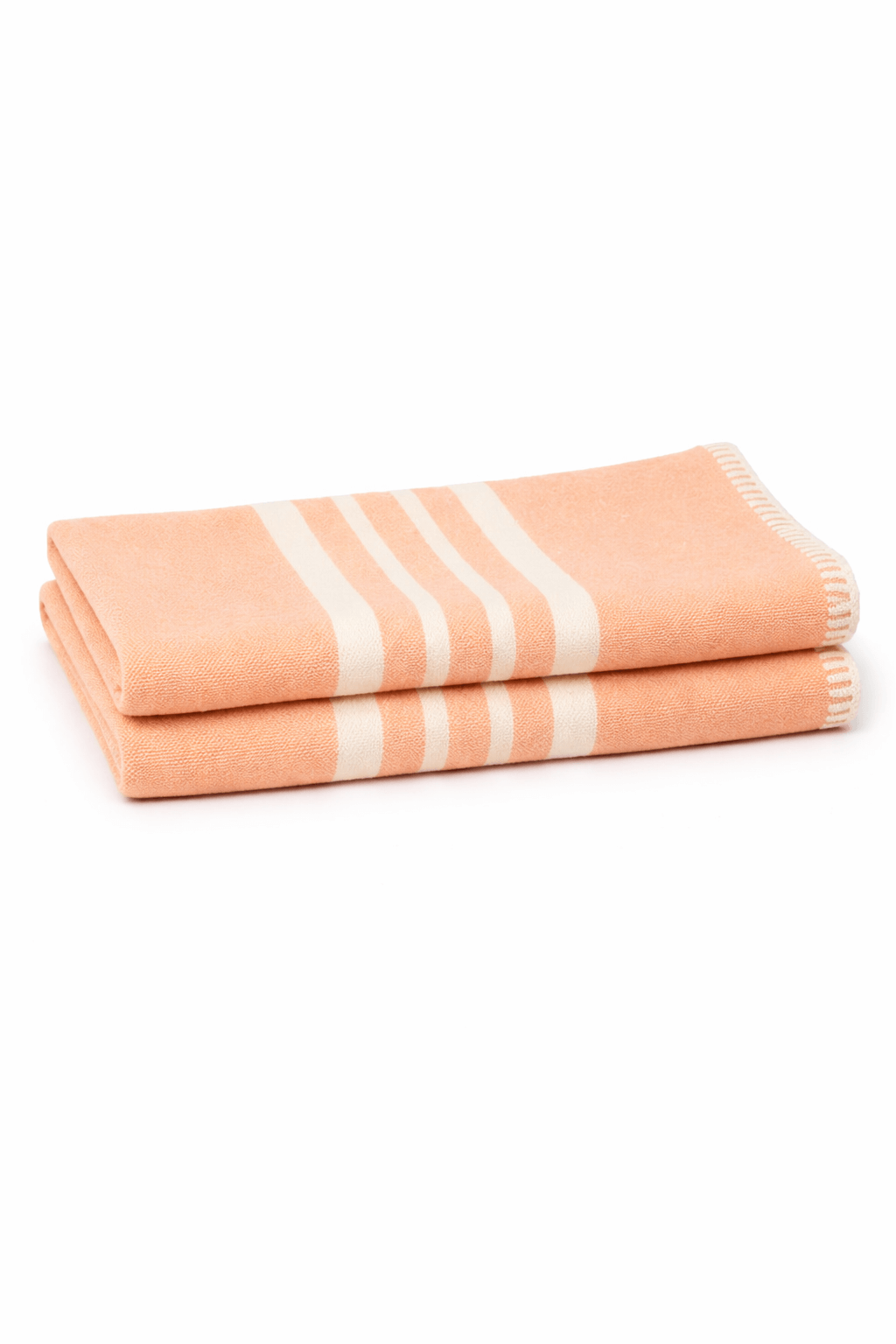 Farmhouse Hand Towels Set of 2 — Fringe-Free, Rustic Home Decor