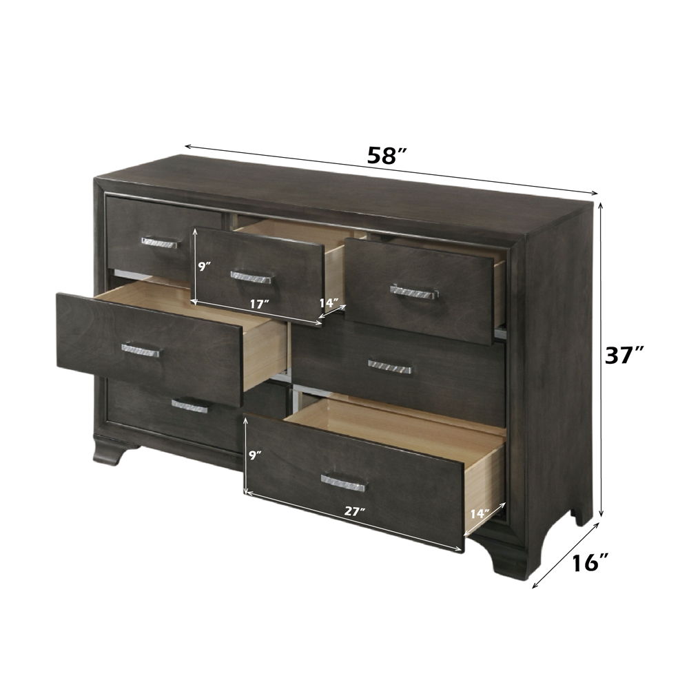 Carine II - Dresser - Gray