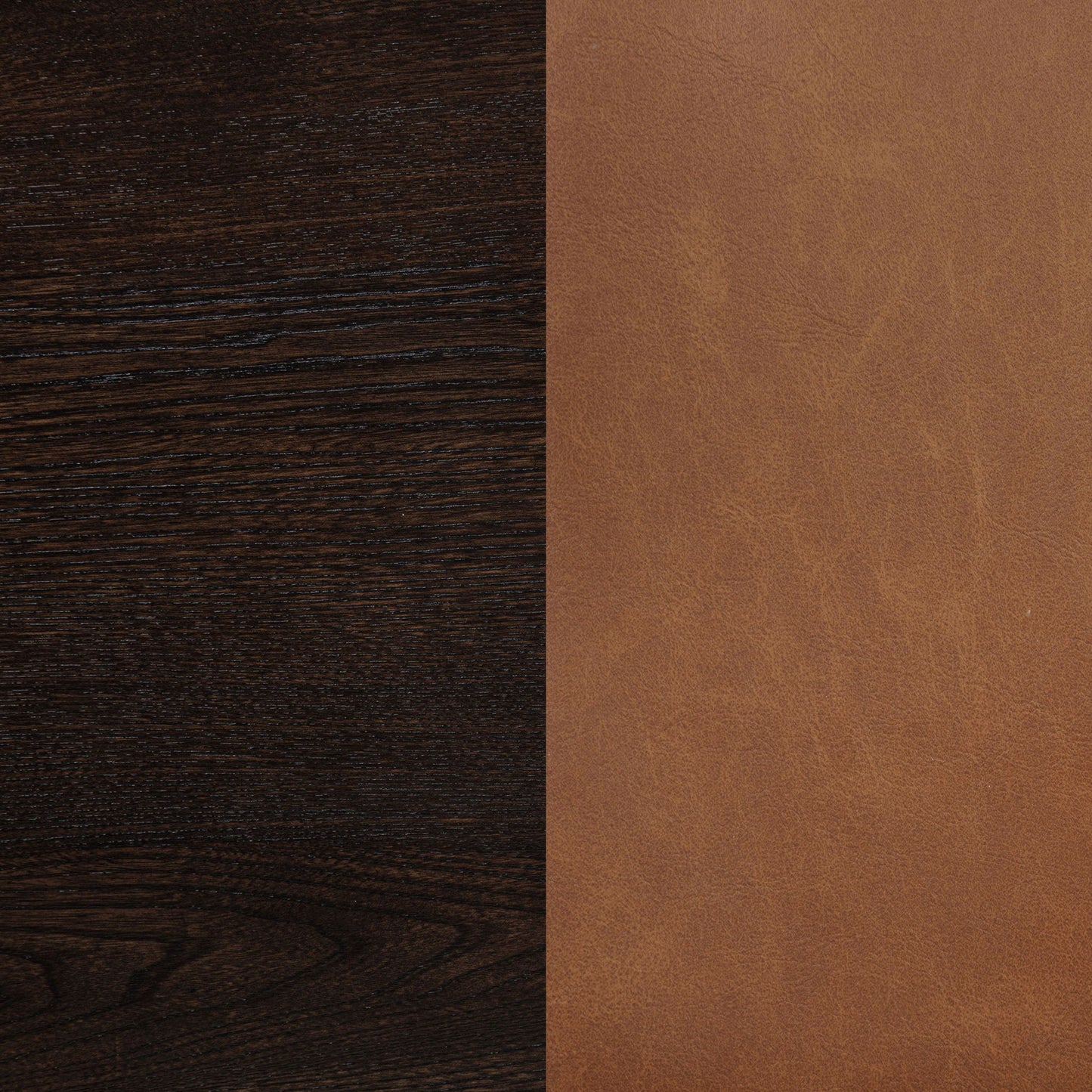 Tegan Faux Leather Upholstered Counter Height Chair Cognac (Set of 2)