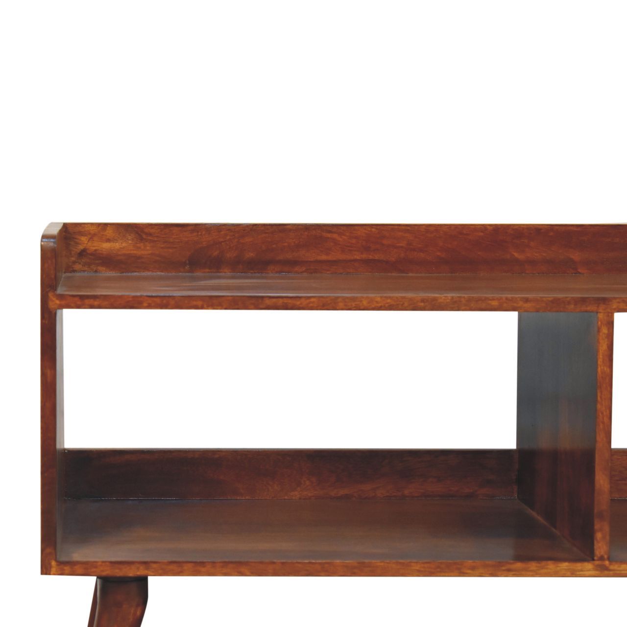 Open Top Media Unit - Brown