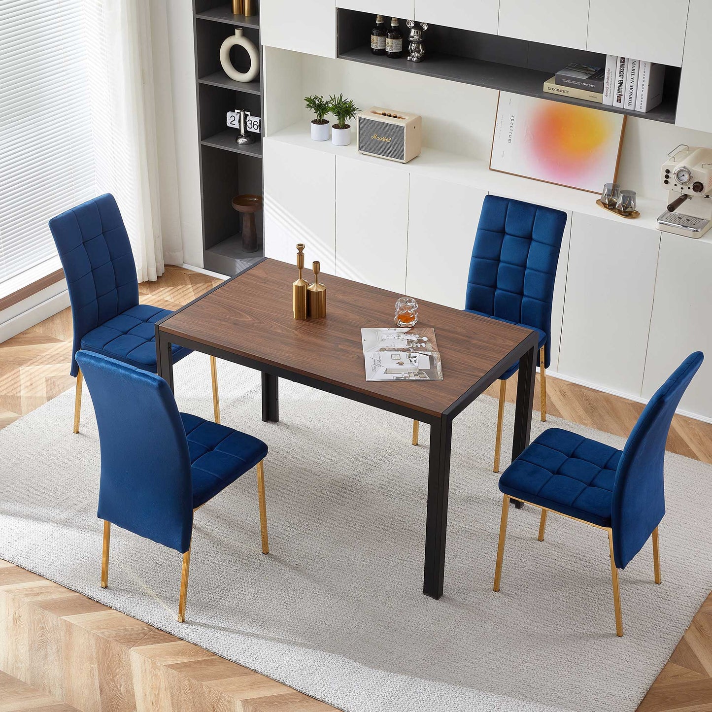 High Back Nordic Dining Chair Modern Chair With Color Legs