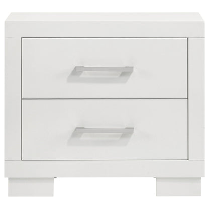 Jessica 5-piece Eastern King LED Bedroom Set Snow White