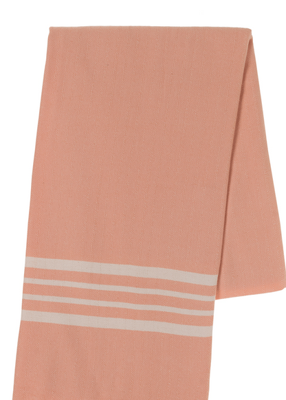 Fringe-Free Farmhouse Turkish Towel — Lightweight & Absorbent