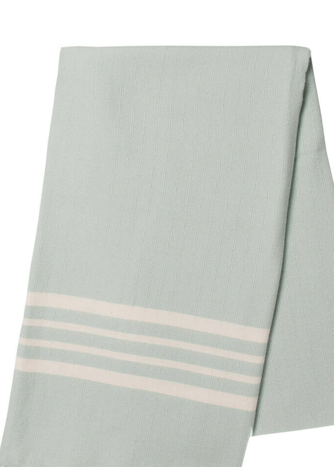 Fringe-Free Farmhouse Turkish Towel — Lightweight & Absorbent