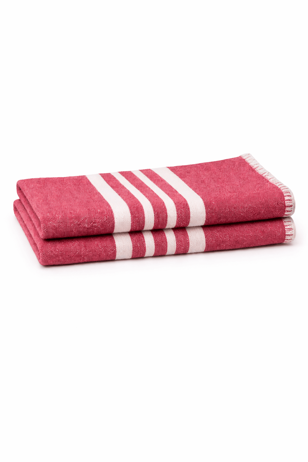Farmhouse Hand Towels Set of 2 — Fringe-Free, Rustic Home Decor