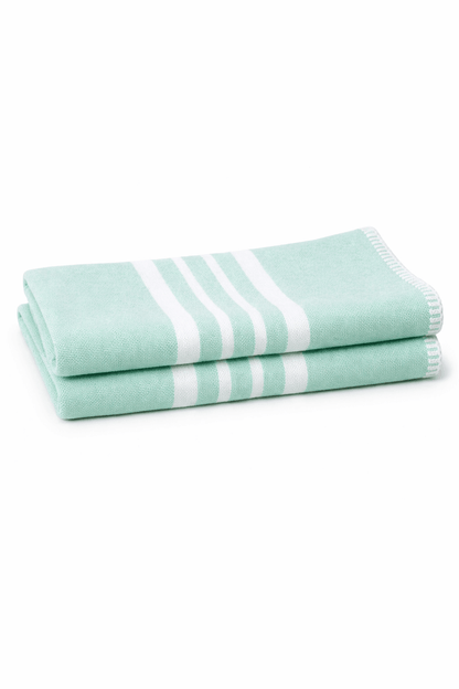 Farmhouse Hand Towels Set of 2 — Fringe-Free, Rustic Home Decor