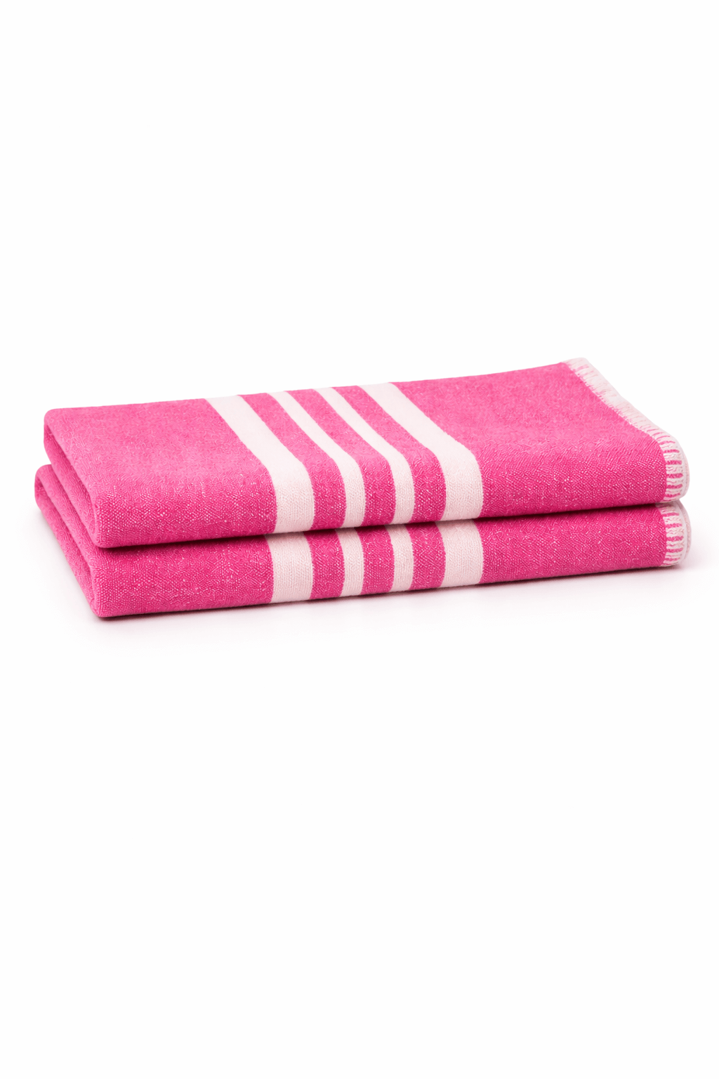Farmhouse Hand Towels Set of 2 — Fringe-Free, Rustic Home Decor