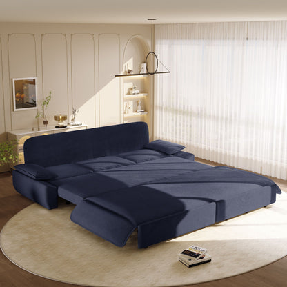 King Size Pull Out Sofa Bed, 3 In 1 Convertible Multifunctional