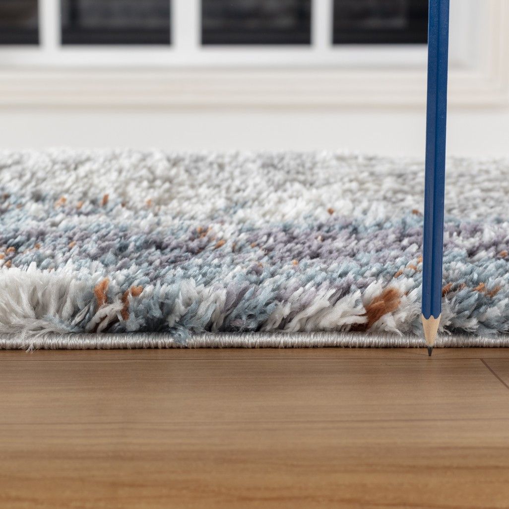 Loft Shag - 7'10" X 9'10" Shaggy Area Rug - Gray, Polypropylene