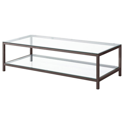 Trini 3-piece Coffee and End Table Set Black Nickel