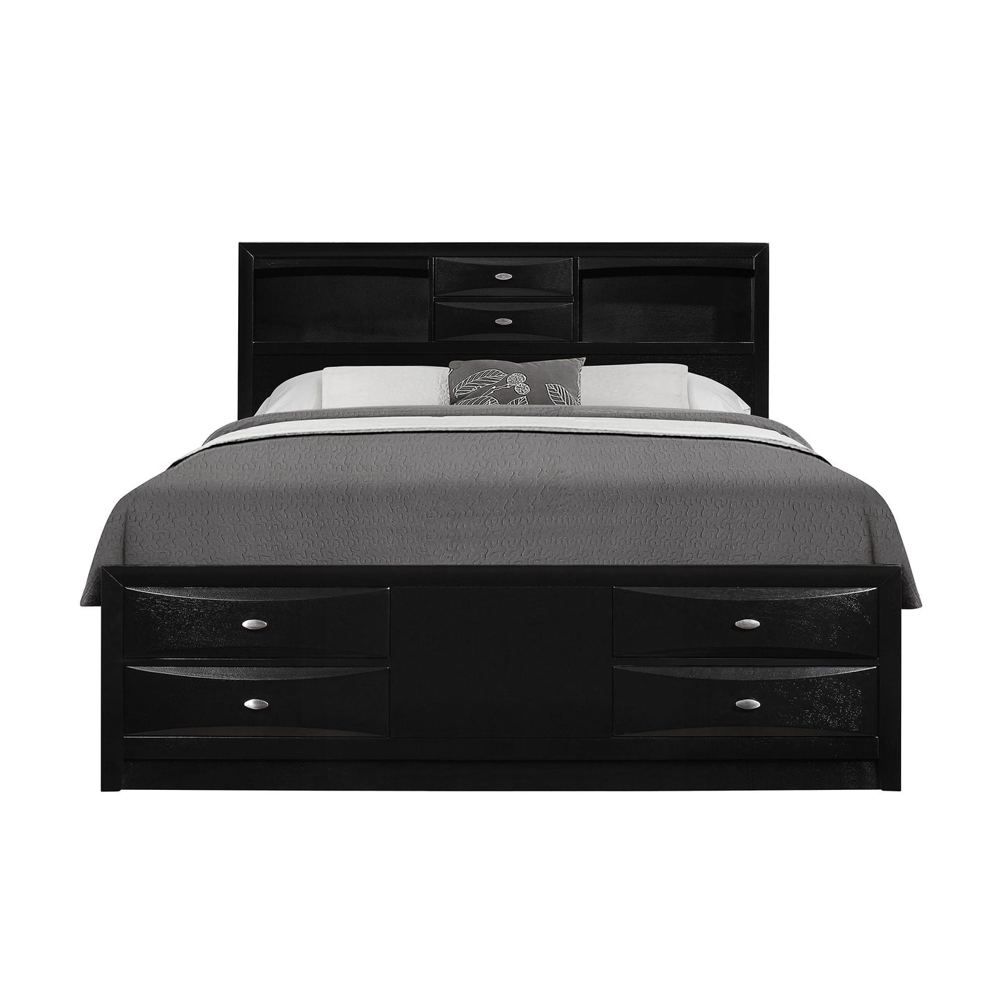 Lucille - Bed With Storage And Bookcase Headboard