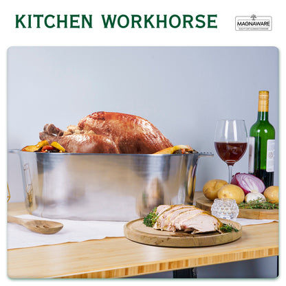 Oval Dutch Oven with Lid - 12.6 Quart (18 Inch)