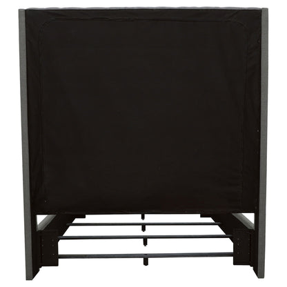 Camille Upholstered Queen Panel Bed Grey