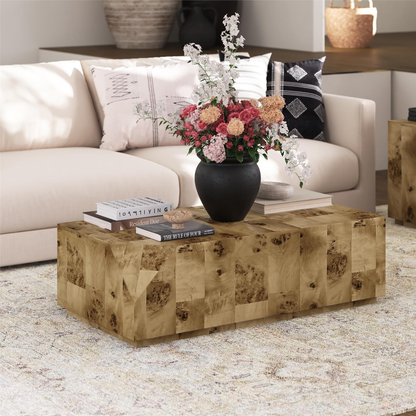 Moxie - 3 Piece Coffee And End Table Set - Brown
