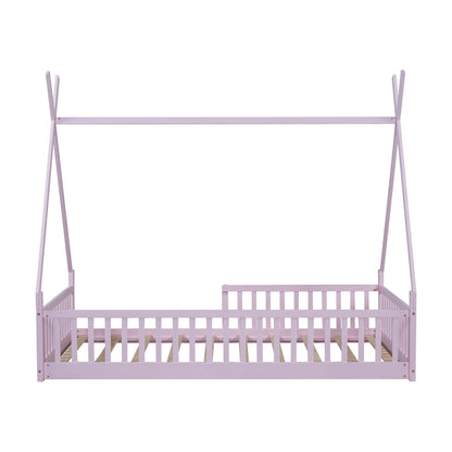 House Shaped Design Bed With Fence