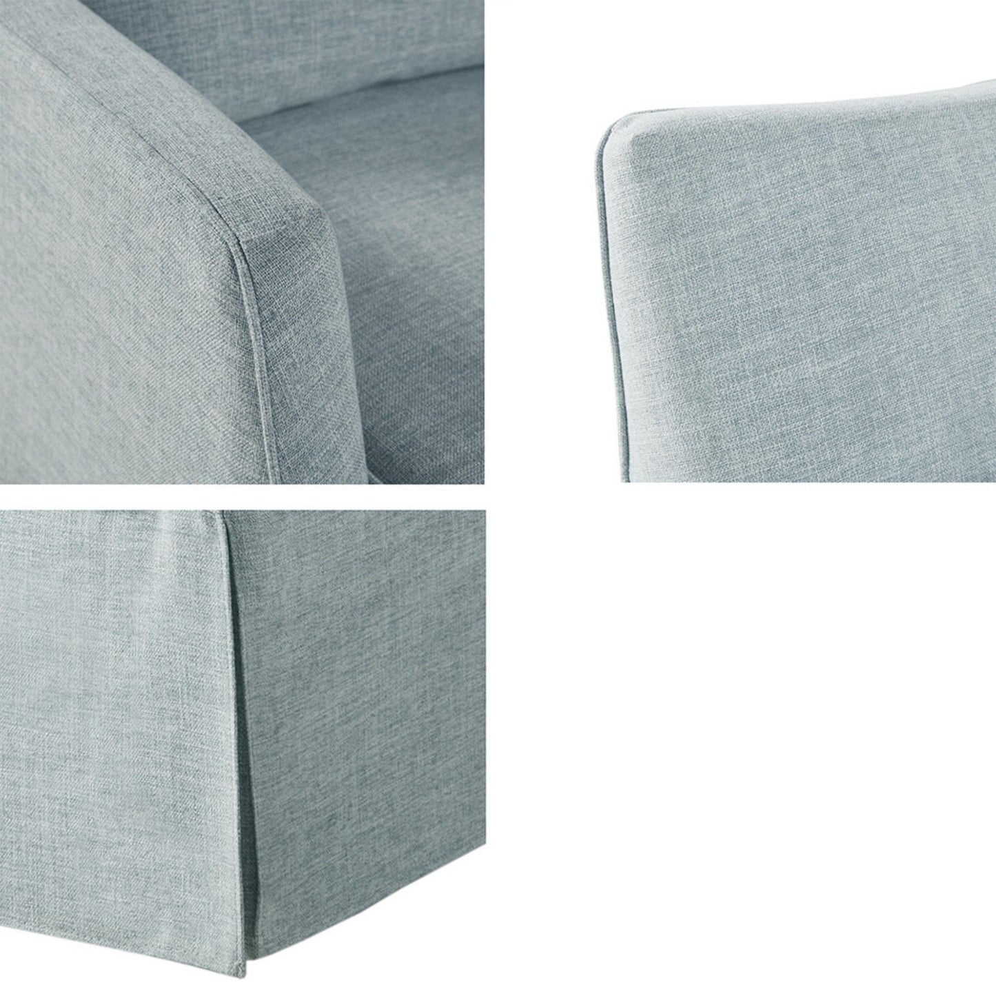 Traditional Design London Skirted Swivel Chair