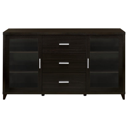 Lewes 2-door Engineered Wood 60-inch TV Stand Cappuccino