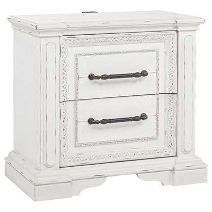 McKinney 4-piece California King Bedroom Set Vintage White
