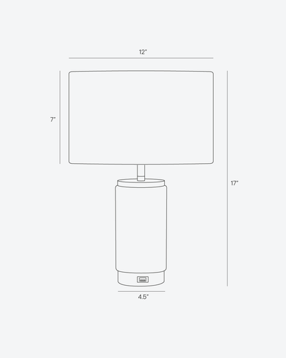 Arden USB Table Lamp