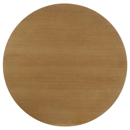 Hartville 7-piece Round Dining Table Set Natural Light Brown