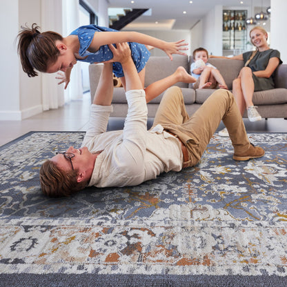 Payas - 8' X 10' Traditional Area Rug - Blue