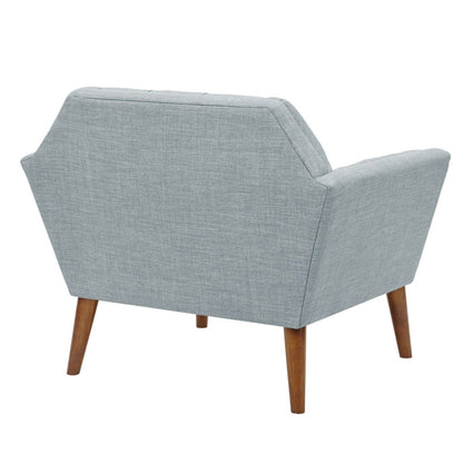 Modern Lounge Chair With Button Tufting