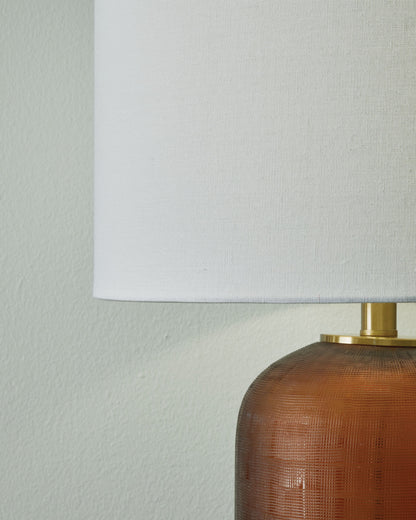 Farberman - Glass Table Lamp - Amber