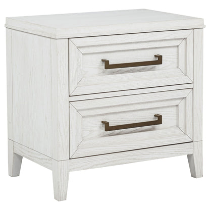 Marielle 4-piece Cal King Bedroom Set Distressed White