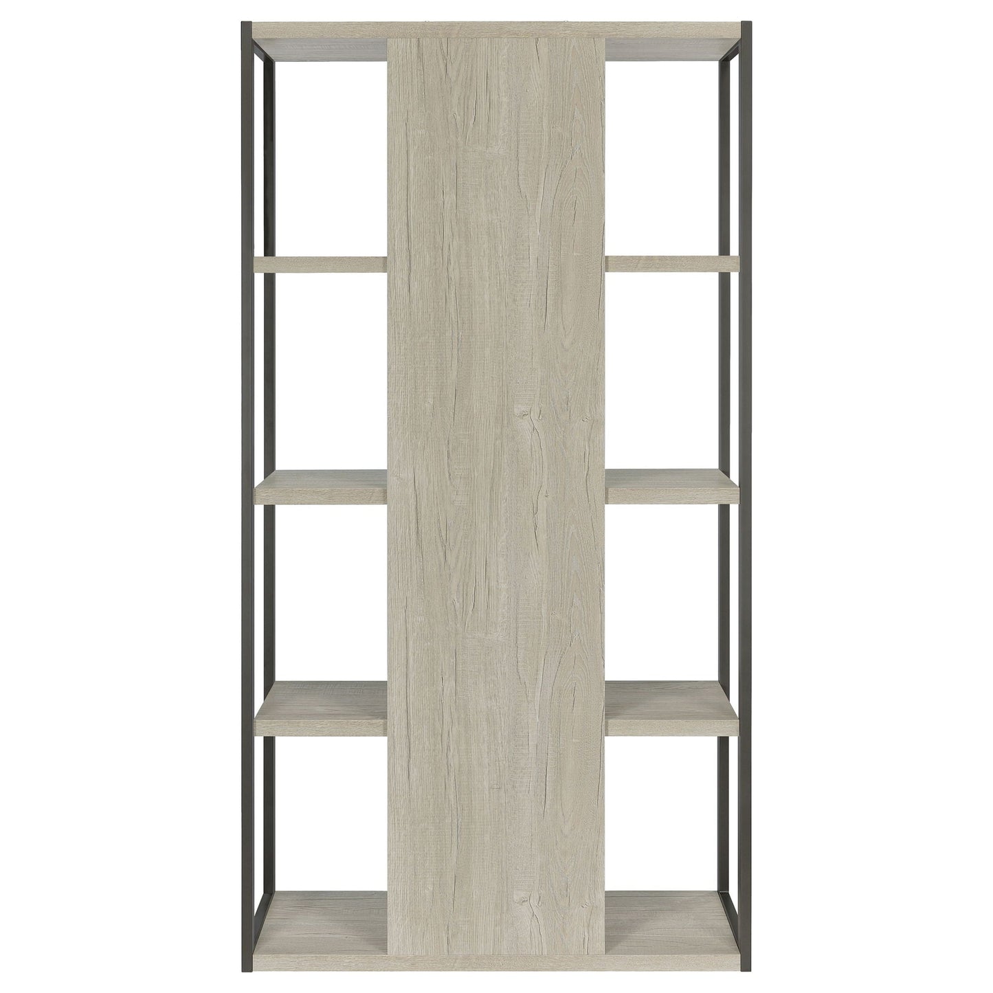 Loomis 72-inch 4-shelf Bookshelf Whitewashed Grey