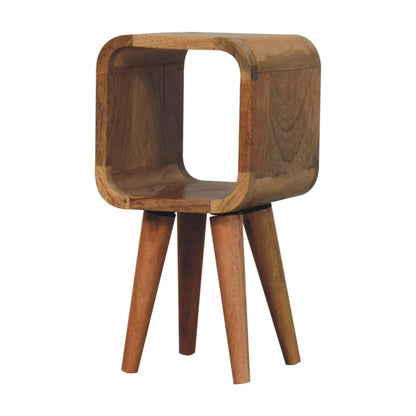 Minimalist Open Curved Nightstand