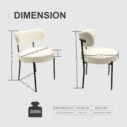 Extendable Dining Table Set With Curved Backrest Upholstered Chairs