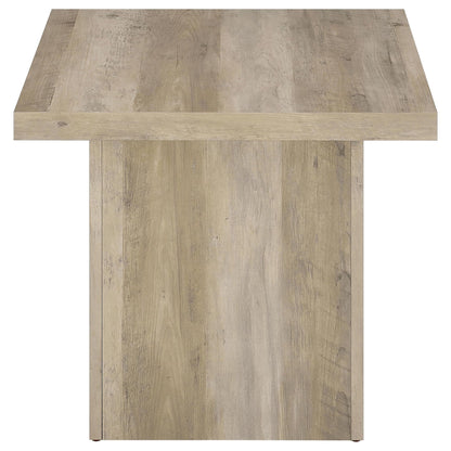 Devar 3-piece Square Coffee End Table Set Distressed Pine