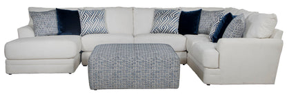 Polaris - Sectional With Comfort Coil Seating, 9 Included Accent Pillows And Included Cocktail Ottoman