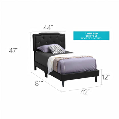 Button Tufted Bed Charming For Cozy Spaces