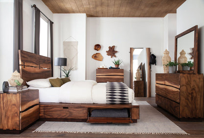 Winslow 5-piece Eastern King Bedroom Set Smokey Walnut