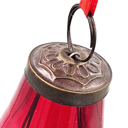 Luster Tear Drop Ornament, Glass Decorative Hanging Christmas Tree Ornaments For Holiday Party Decorations (Set of 12)