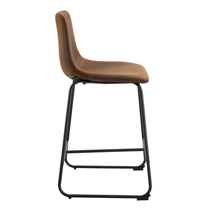 Retro Bar Chairs, Comfortable Stools (Set of 2)