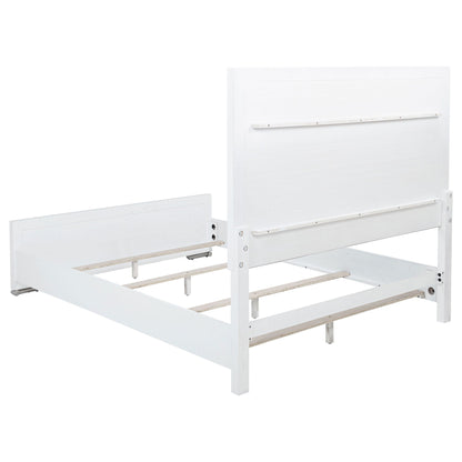 Gracemont 57-inch Queen Panel Bed Grey and White