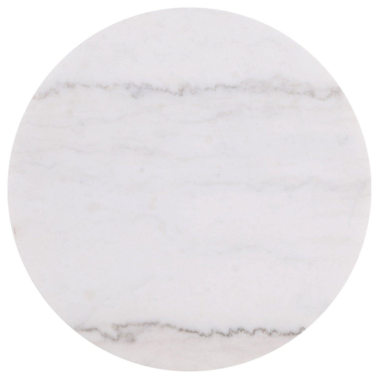 Jason 3-piece Round White Marble Coffee Table Set Greige