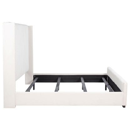 Natasha 65-inch Upholstered California King Bed Cream