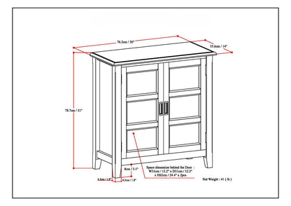 Burlington - Handcrafted Low Storage Cabinet
