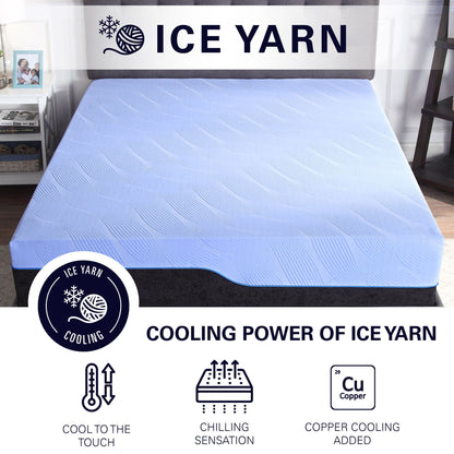 Refresh - 12" Flex Head Memory Foam Hybrid Mattress And Adjustable Base Bundle