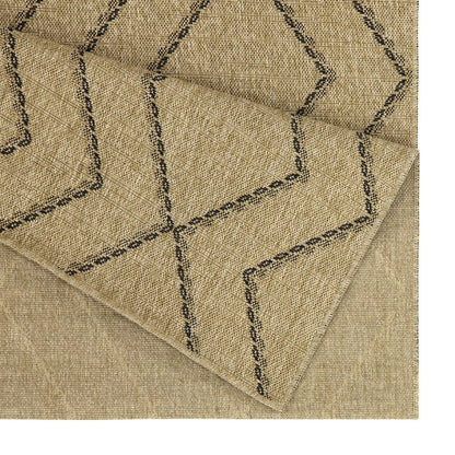 Earth - 5'3" X 7'3" Indoor, Outdoor Area Rug - Black, Natural
