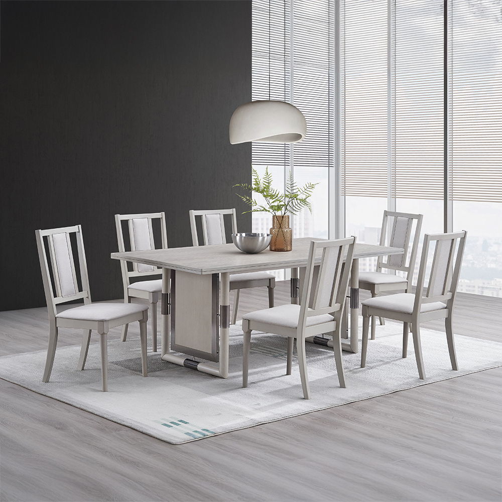 Marta - Side Chair (Set of 2) - Beige Linen & Natural