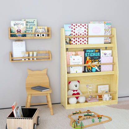3 Tier Book Shelf, Compact Storage For Bedrooms