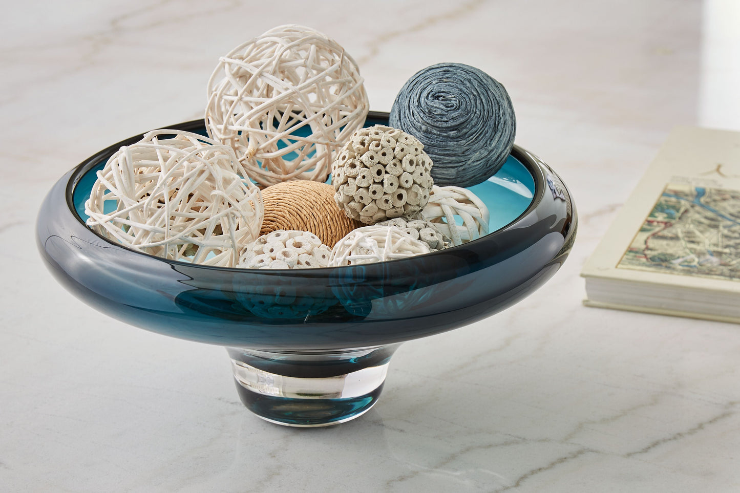 Vallborough - Bowl - Teal Blue