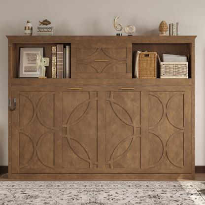 Murphy Bed With Charging Station And Drawer