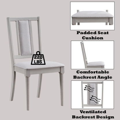 Marta - Side Chair (Set of 2) - Beige Linen & Natural