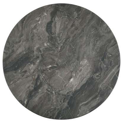 Bradley Round SmartTop Cocktail Coffee Table Smokey Grey and Brown
