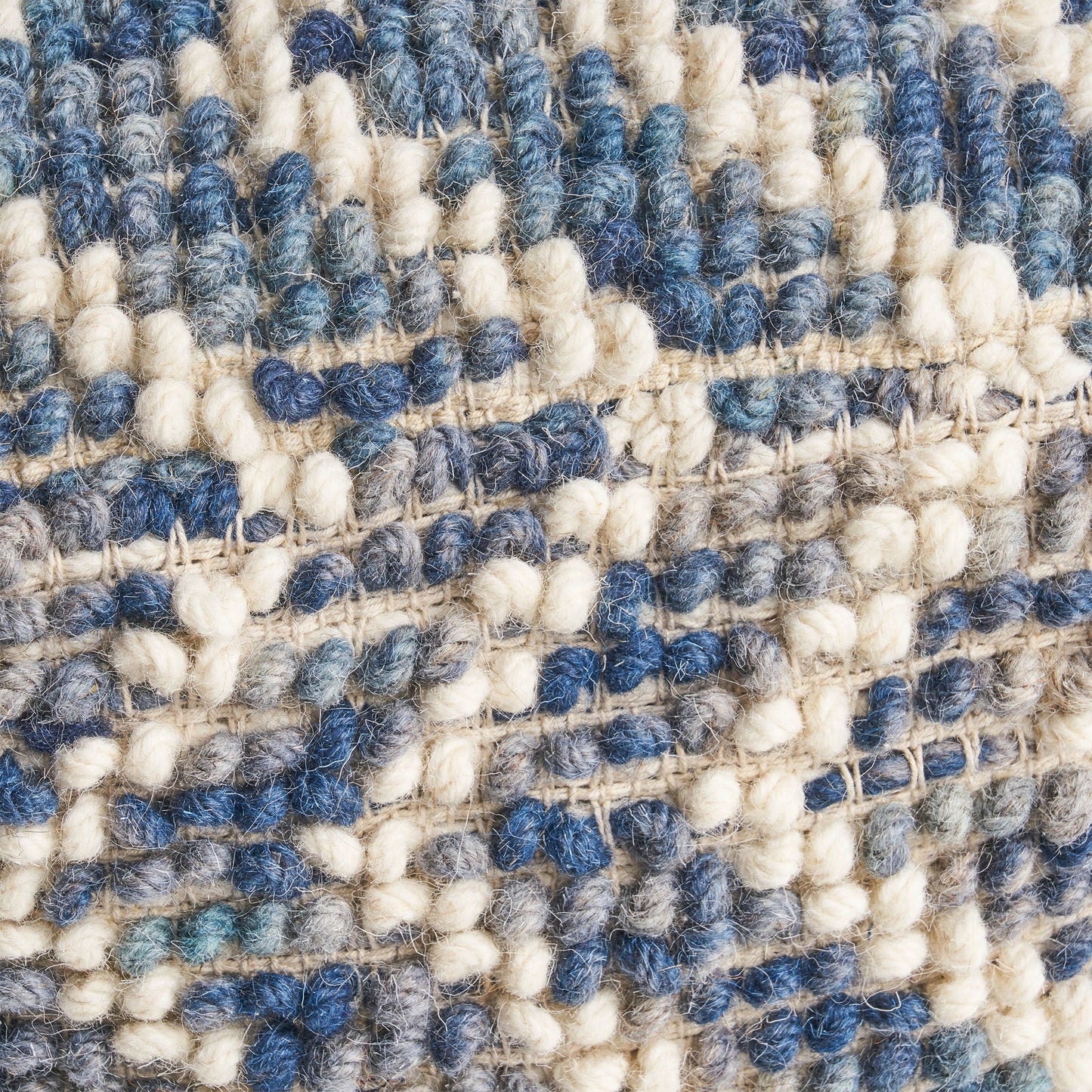 Alina - Wool And Cotton Pouf - Natural